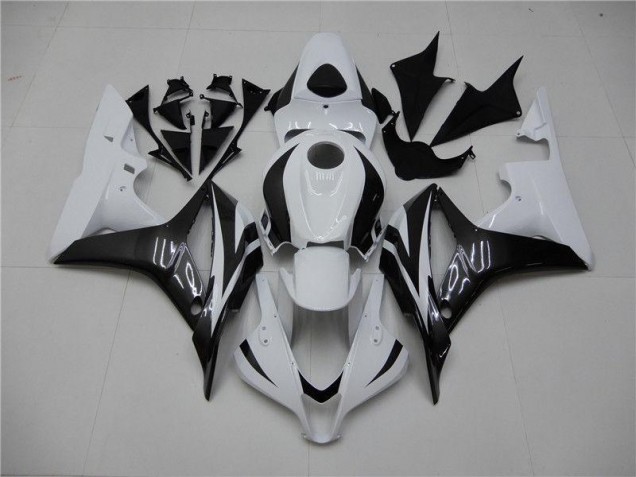 Blanco Negro Kits Completo Carenado Moto CBR 600 RR 07-08 Blanco Negro Kits Completo Carenado Moto CBR 600 RR 07-08