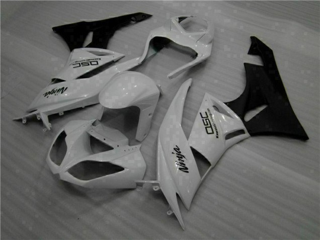Blanco Negro Ninja Carenado Moto ZX6R 09-12 Blanco Negro Ninja Carenado Moto ZX6R 09-12