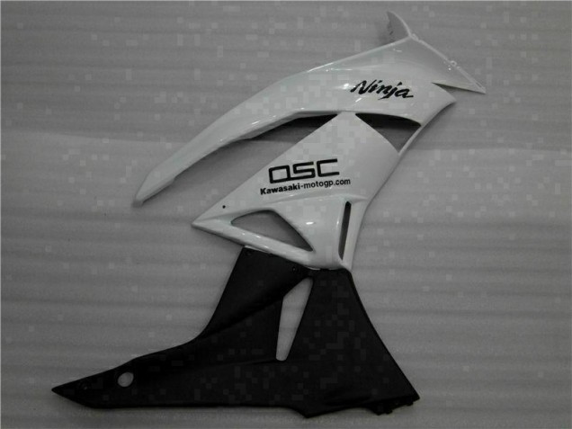 Blanco Negro Ninja Carenado Moto ZX6R 09-12 Blanco Negro Ninja Carenado Moto ZX6R 09-12