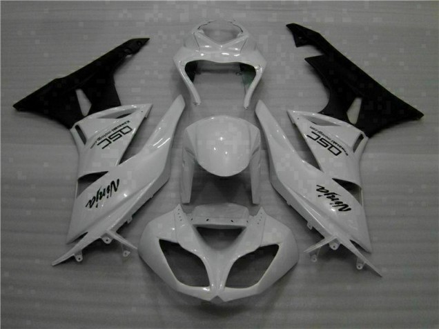 Blanco Negro Ninja Carenado Moto ZX6R 09-12 Blanco Negro Ninja Carenado Moto ZX6R 09-12