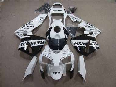 Blanco Negro Repsol Kit Completo Carenado Moto CBR 600 RR 05-06