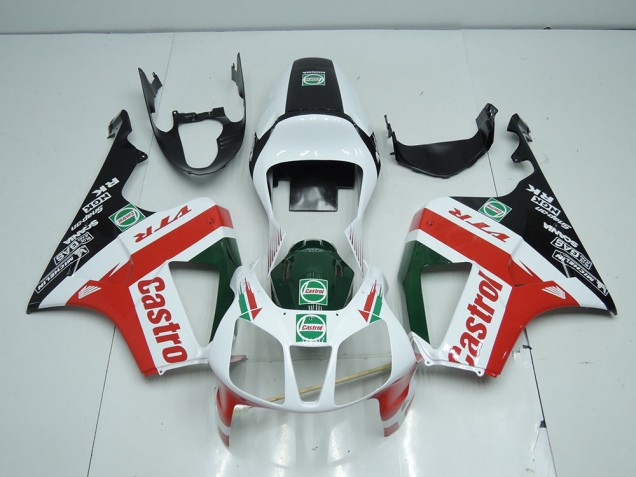 Blanco Negro Rojo Castro Carenado Moto VTR 1000 00-06