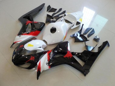 Blanco Negro con No Pegatinas Carenado Moto CBR 1000 RR 06-07