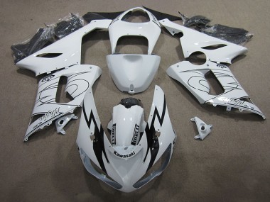 Blanco Ninja 636 Carenado Moto ZX6R 05-06