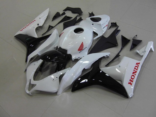 Blanco Perla Negro Carenado Moto CBR 600 RR 07-08 Blanco Perla Negro Carenado Moto CBR 600 RR 07-08