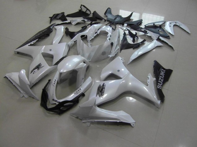 Blanco Perla & Negro Carenado Moto GSXR 1000 K9 09-16 Blanco Perla & Negro Carenado Moto GSXR 1000 K9 09-16