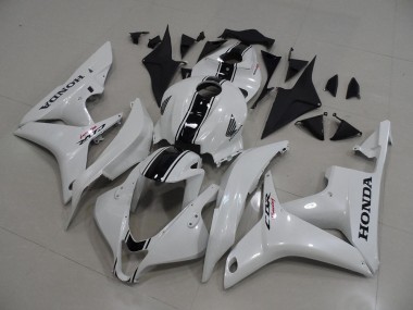 Blanco Perla con Negro Raya Carenado Moto CBR 600 RR 07-08