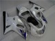 Blanco Plata Carenado Moto GSXR 600 / 750 K1 K2 K3 01-03 Blanco Plata Carenado Moto GSXR 600 / 750 K1 K2 K3 01-03