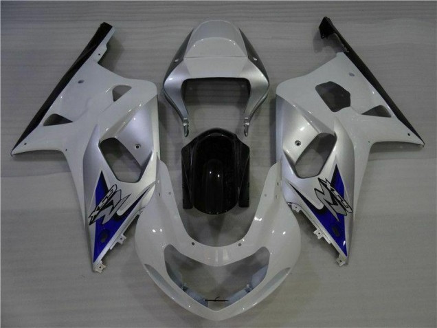 Blanco Plata Carenado Moto GSXR 600 / 750 K1 K2 K3 01-03 Blanco Plata Carenado Moto GSXR 600 / 750 K1 K2 K3 01-03