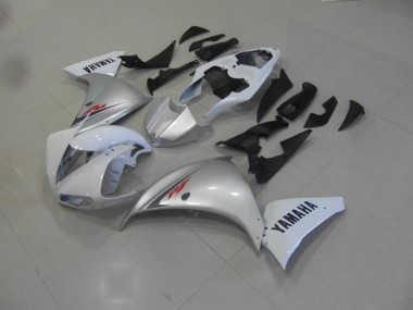 Blanco Plata Carenado Moto R1 09-11
