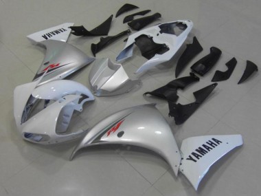 Blanco Plata Carenado Moto R1 12-14