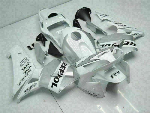 Blanco Plata Repsol Carenado Moto CBR 600 RR 03-04 Blanco Plata Repsol Carenado Moto CBR 600 RR 03-04