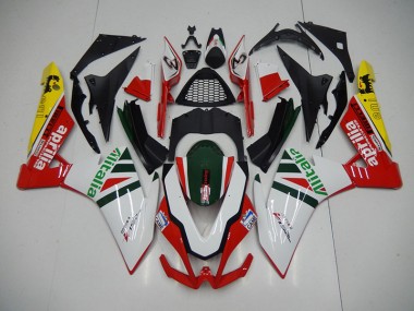 Blanco Rojo Alitalia Carenado Moto RSV4 09-15