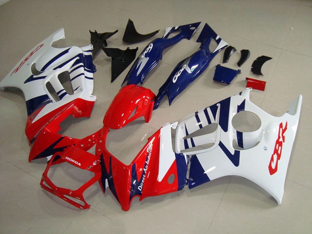 Blanco Rojo Azul Carenado Moto CBR 600 F3 95-98 Blanco Rojo Azul Carenado Moto CBR 600 F3 95-98
