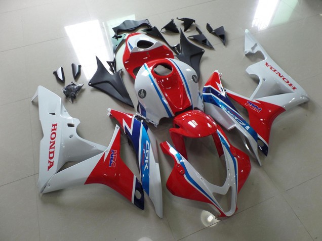 Blanco Rojo Azul HRC Carenado Moto CBR 600 RR 07-08 Blanco Rojo Azul HRC Carenado Moto CBR 600 RR 07-08