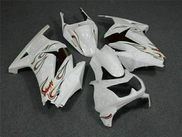 Blanco Rojo Carenado Moto EX250 08-12