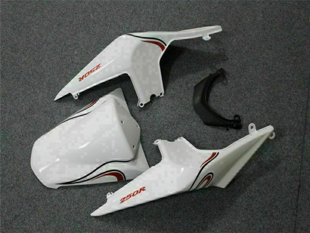 Blanco Rojo Carenado Moto EX250 08-12