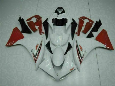 Blanco Rojo Carenado Moto R1 09-11