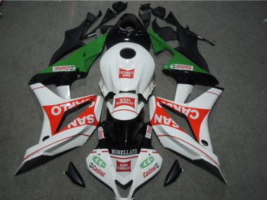 Blanco Rojo MORELLATO San Carlo Carenado Moto CBR 600 RR 07-08