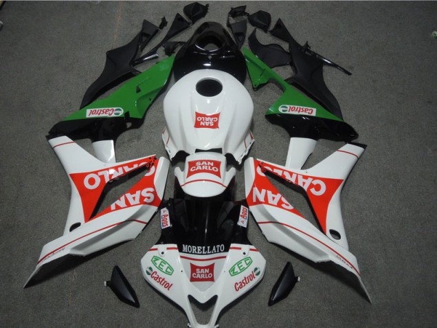 Blanco Rojo MORELLATO San Carlo Carenado Moto CBR 600 RR 07-08 Blanco Rojo MORELLATO San Carlo Carenado Moto CBR 600 RR 07-08