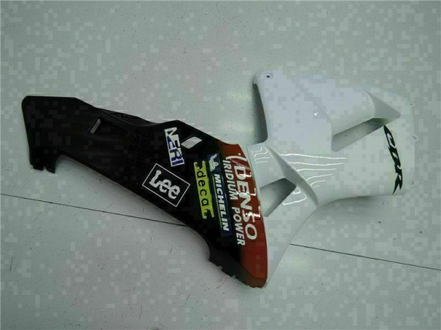 Blanco Rojo Negro Lee Carenado Moto CBR 600 RR 05-06 Blanco Rojo Negro Lee Carenado Moto CBR 600 RR 05-06