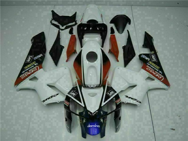 Blanco Rojo Negro Lee Carenado Moto CBR 600 RR 05-06 Blanco Rojo Negro Lee Carenado Moto CBR 600 RR 05-06