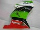 Blanco Verde Negro Ninja Carenado Moto EX250 08-12 Blanco Verde Negro Ninja Carenado Moto EX250 08-12