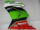 Blanco Verde Negro Ninja Carenado Moto EX250 08-12 Blanco Verde Negro Ninja Carenado Moto EX250 08-12