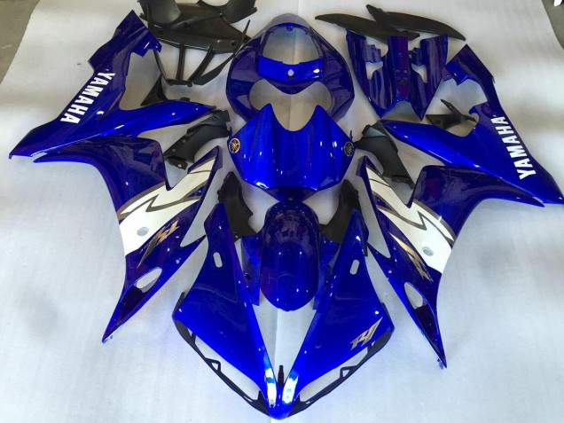 Brillante Azul Blanco Carenado Moto R1 04-06 Brillante Azul Blanco Carenado Moto R1 04-06