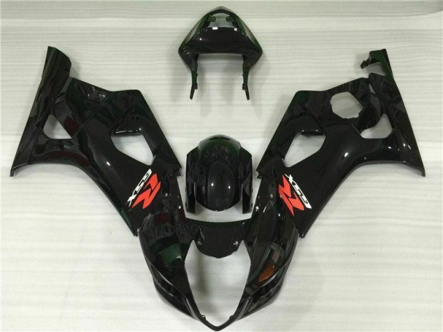 Brillante Negro ABS Carenado Motocicleta GSXR 1000 K3 03-04