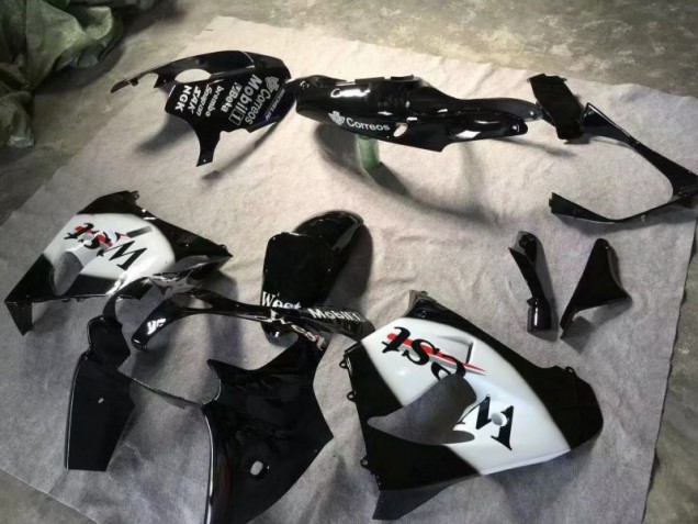 Brillante Negro Blanco Carenado Moto ZX9R 00-01 Brillante Negro Blanco Carenado Moto ZX9R 00-01