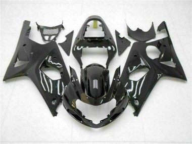 Brillante Negro Carenado Moto GSXR 1000 K1 00-02