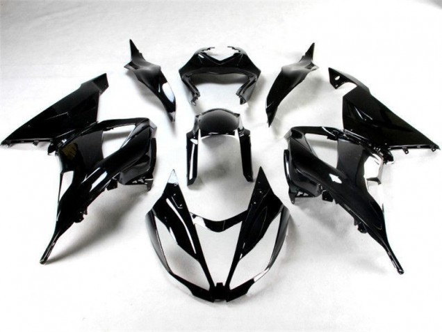 Brillante Negro Carenado Moto ZX6R 13-18 Brillante Negro Carenado Moto ZX6R 13-18