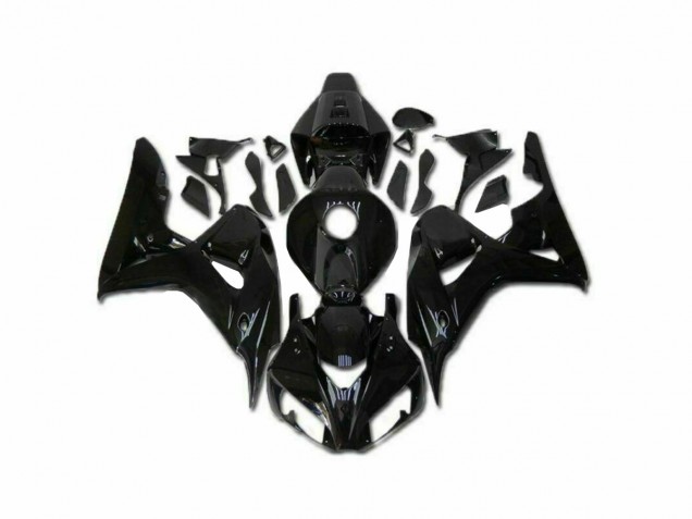 Brillante Negro Kit Completo Carenado Moto CBR 1000 RR 06-07 Brillante Negro Kit Completo Carenado Moto CBR 1000 RR 06-07