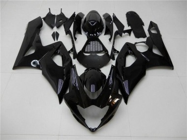 Brillante Negro Kit Completo Carenado Moto GSXR 1000 K5 05-06