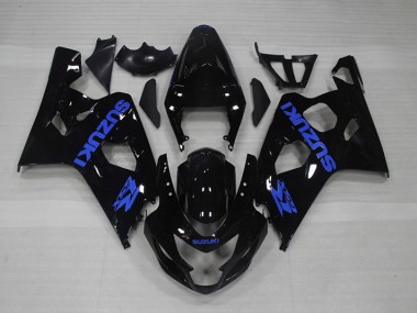 Calcomanía negra y azul Carenado Moto GSXR 750 K4 04-05