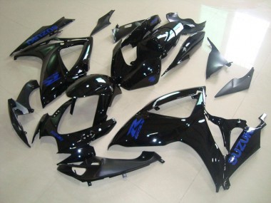 Calcomanía negra y azul Carenado Moto GSXR 750 K6 06-07