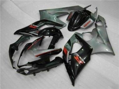 Gris Negro Carenado & Plástico Moto GSXR 1000 K5 05-06
