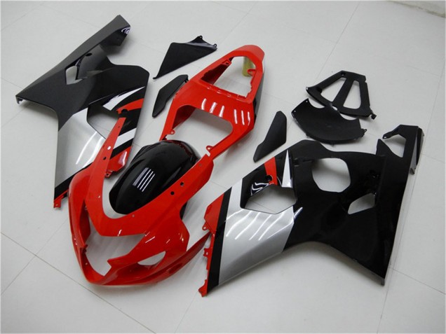 Online Rojo Plata Negro Carenado Moto Suzuki GSXR 600/750 2004-2005