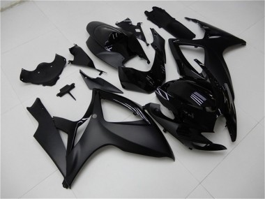 Online Negro Mate Negro Brillante Carenado Moto Suzuki GSXR 600/750 2006-2007