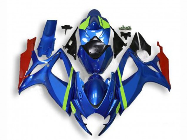Online Azul Verde Rojo Carenado Moto Suzuki GSXR 600/750 2006-2007