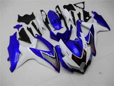 Online Blanco Azul Negro Rojo Línea Carenado Moto Suzuki GSXR 600/750 2008-2010