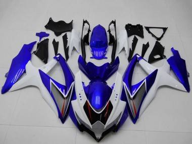 Online Blanco Azul Negro Rojo Línea Carenado Moto Suzuki GSXR 600/750 2008-2010
