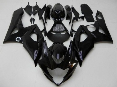 Online Negro Brillante Kits Carenados Moto Suzuki GSXR 1000 2005-2006