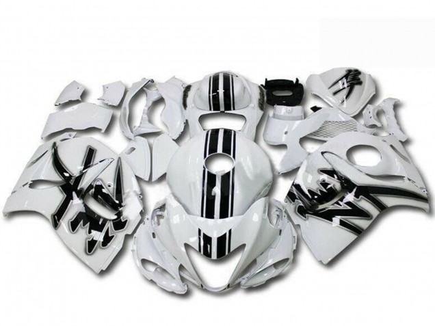 Online Blanco Perla Negro Carenado Moto Suzuki GSXR 1300 Hayabusa 2008-2020