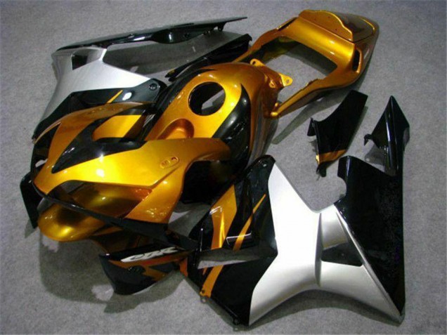 Online Plata Oro Negro Brillante Carenados Moto Honda CBR600RR 2003-2004