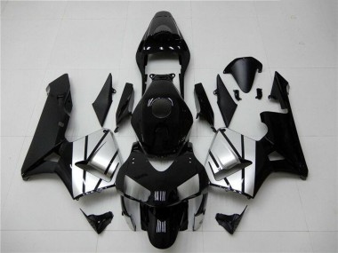 Online Plata Negro Brillante Raya Carenado Moto Honda CBR600RR 2003-2004