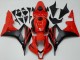 Online Rojo Negro Mate Carenados Moto Honda CBR600RR 2007-2008