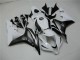 Online Blanco Negro Brillante Carenados Moto Honda CBR600RR 2007-2008