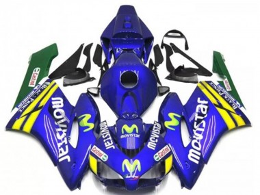 Online Azul Amarillo Verde MoviStar Rojo Castrol Carenado Moto Honda CBR1000RR 2004-2005